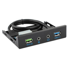 5V 2.4A Quick Charge Audio Computer Case Front Panel 2Port USB 3.0 and 2Port Audio HUB Cable